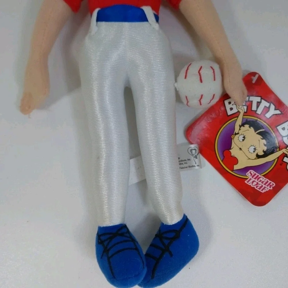 BETTY BOOP SOFT‎ PLUSH DOLL  SOFTBALL BASEBALL SPORT GIRL 16